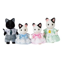 sylvanian families tuxedo cat family